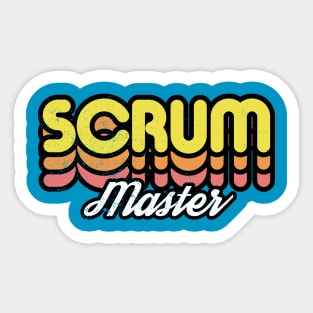 Retro Scrum Master Sticker